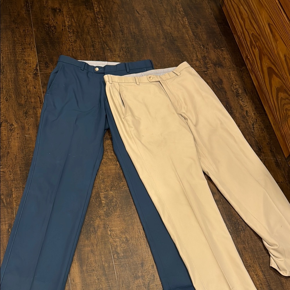 Peter Miller pants 32 khaki and navy blue